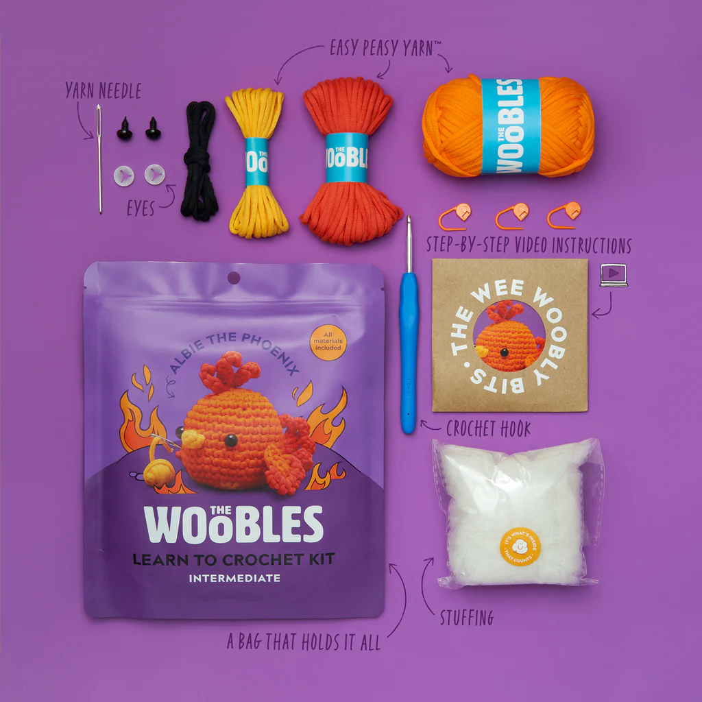 Albie the Phoenix Crochet Kit - Image 5
